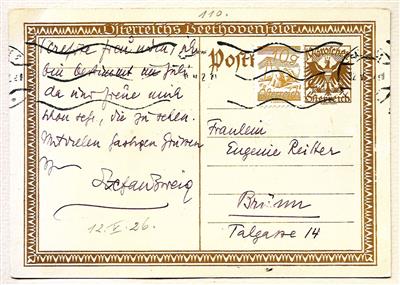 Zweig, Stefan, - Autogramy, rukopisy, papíry