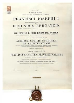 Bernatzik, Edmund, - Autographs, manuscripts, certificates
