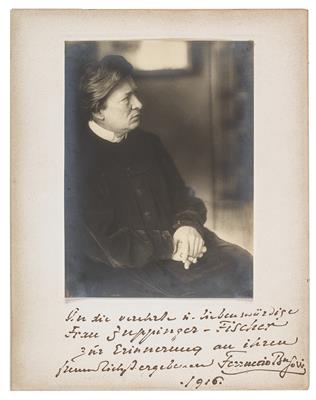 Busoni, Ferruccio, - Autographen, Handschriften, Urkunden