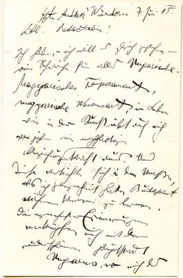 Fedák, Sari, - Autographen, Handschriften, Urkunden