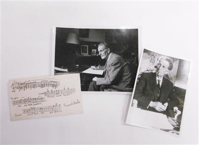 Martin, Frank, - Autographs, manuscripts, certificates