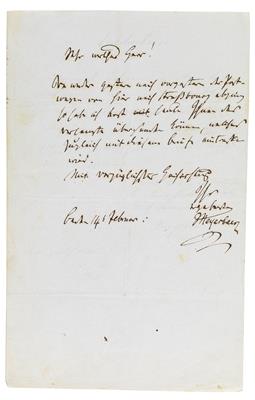 Meyerbeer, Giacomo, - Autographen, Handschriften, Urkunden