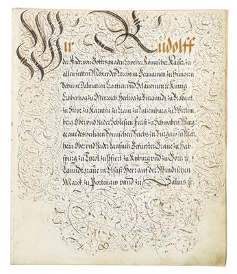 Rudolf II., - Autogramy, rukopisy, papíry
