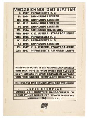 Schiele, Egon, - Autographen, Handschriften, Urkunden