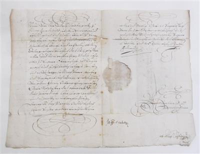 Ferdinand II., - Autographen, Handschriften, Urkunden