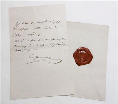 Franz Joseph I., - Autografi, manoscritti, atti