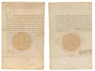 Johann III. Sobieski, - Autogramy, rukopisy, papíry