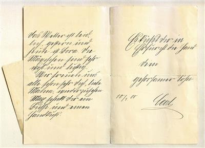 Karl I., - Autographs, manuscripts, certificates