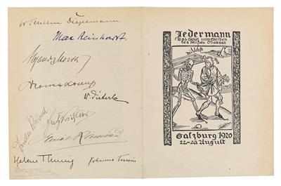 Salzburger Festspiele, - Autographen, Handschriften, Urkunden