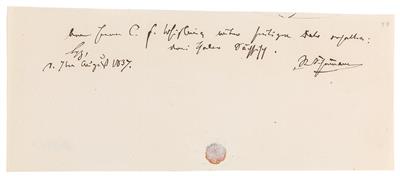 Schumann, Robert, - Autografi, manoscritti, atti