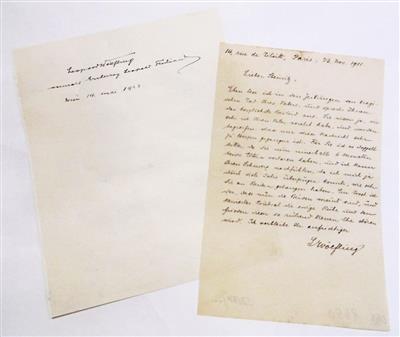 Wöfling, Leopold, - Autographs, manuscripts, certificates