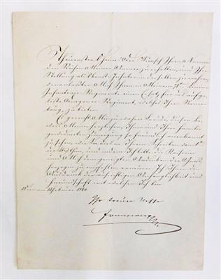 Franz Joseph I., - Autographen, Urkunden, Handschriften