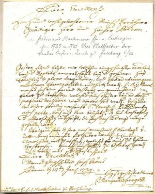 Herrgott, Marquard, - Autogramy, rukopisy, papíry