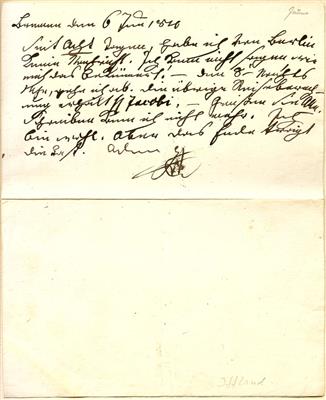 Iffland, August Wilhelm, - Autographen, Urkunden, Handschriften