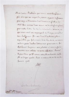 Ludwig XV., - Autographen, Urkunden, Handschriften