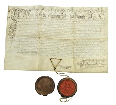 Maria Theresia, - Autographs, manuscripts, certificates