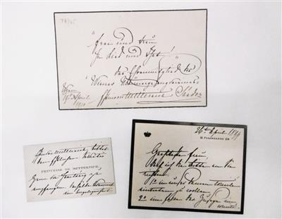 Metternich - Sándor, Pauline, - Autographen, Urkunden, Handschriften