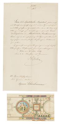 Schönbrunner, Ignaz, - Autogramy, rukopisy, papíry