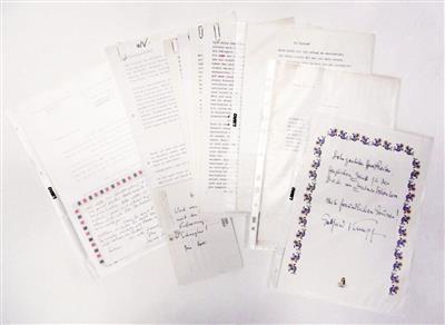 Schriftsteller, Maler, - Autographs, manuscripts, certificates