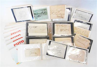 Autogrammsammlung, - Autogramy