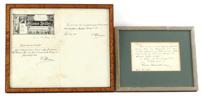 Chiavacci, Vinzenz, - Autographen, Handschriften, Urkunden