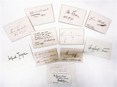 Schauspieler, Sänger u. a., - Autographen, Handschriften, Urkunden