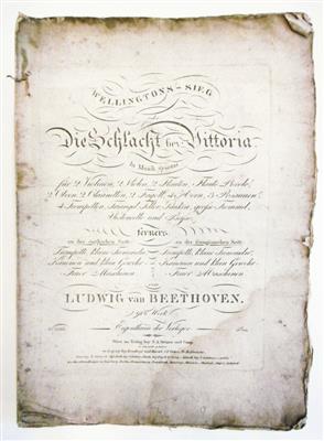 Beethoven, Ludwig von, - Autographs, manuscripts, certificates