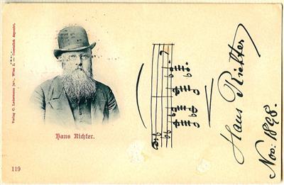 Richter, Hans, - Autogramy, rukopisy, papíry