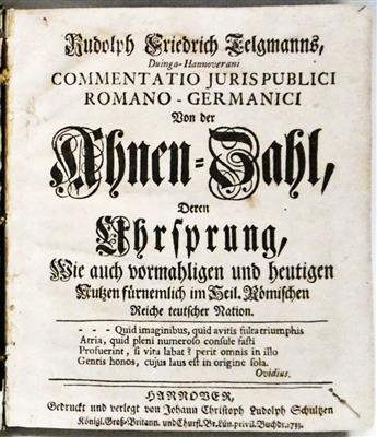 Telgmann, Rudolf Friedrich - Autographs, manuscripts, certificates