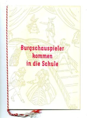 "Burgschauspieler - Autographs, manuscripts, certificates