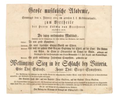 Beethoven, Ludwig van, - Autographs, manuscripts, certificates