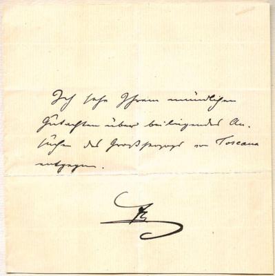 Franz Joseph I., - Autographen, Handschriften, Urkunden