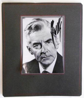 Karajan, Herbert v., - Autografy, rukopisy, certifikáty