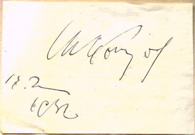 Korngold, Erich Wolfgang - Autografy, rukopisy, certifikáty