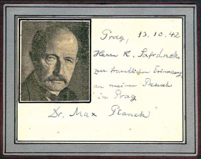 Planck, Max, - Autografy, rukopisy, certifikáty