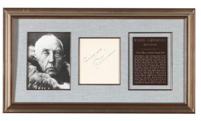 Amundsen, Roald, - Autografy, rukopisy, dokumenty