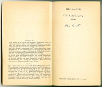 Canetti, Elias, - Autographen, Handschriften, Urkunden