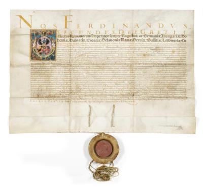 Ferdinand II., - Autographen, Handschriften, Urkunden