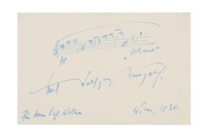 Korngold, Erich Wolfgang, - Autographs, manuscripts, documents