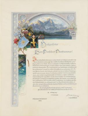 Oberhummer, Eugen, - Autographs, manuscripts, documents