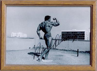 Schwarzenegger, Arnold, - Autographs, manuscripts, documents