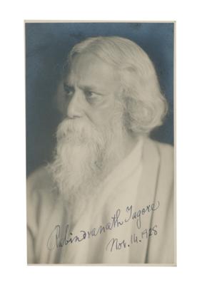 Tagore, Rabindranath, - Autographen, Handschriften, Urkunden