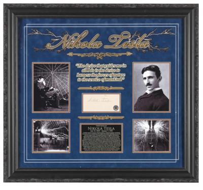 Tesla, Nikola, - Autographen, Handschriften, Urkunden