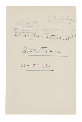 Toscanini, Arturo, - Autographs, manuscripts, documents