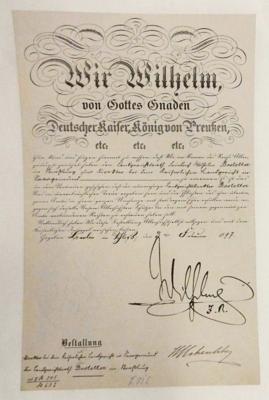 Wilhelm II., - Autografy, rukopisy, dokumenty