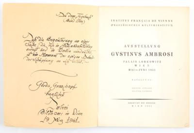 Ambrosi, - Autographen, Handschriften, Urkunden