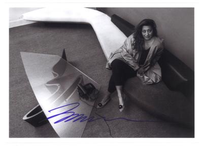 Hadid, Zaha, - Autographen, Handschriften, Urkunden