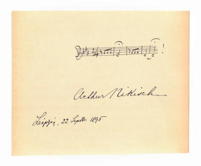 Nikisch, - Autografi, manoscritti, documenti