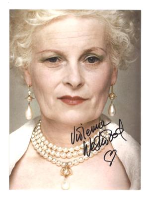 Westwood, Vivienne, - Autografi, manoscritti, documenti