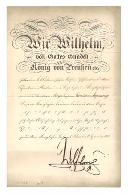 Wilhelm II., - Autographen, Handschriften, Urkunden